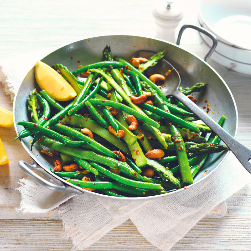 ASPARAGUS, BEAN & CASHEW STIR-FRY