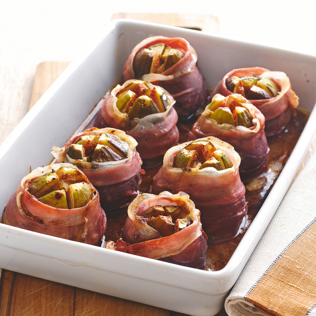 PROSCIUTTO-WRAPPED FIGS WITH BLUE CHEESE