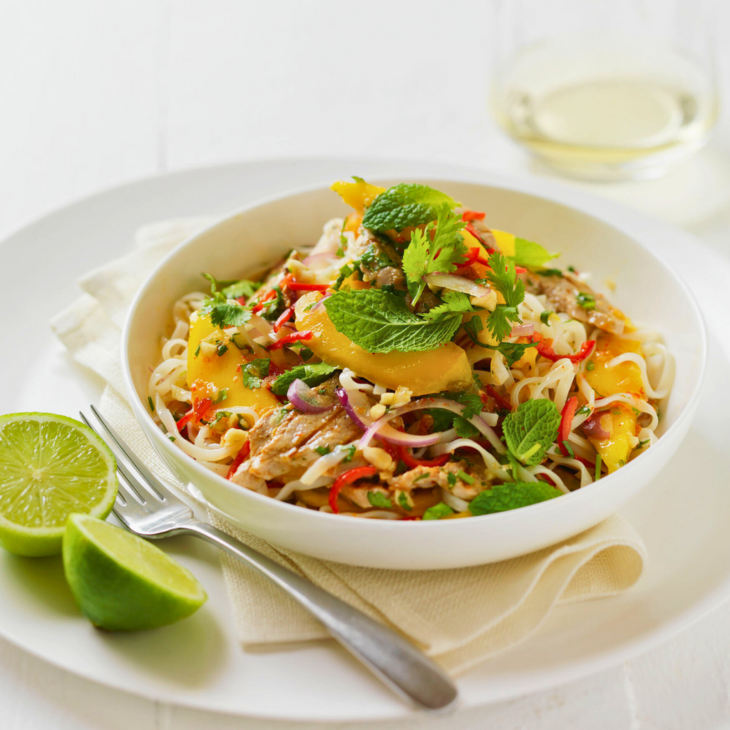 SPICY MANGO, PORK & CORIANDER NOODLE SALAD