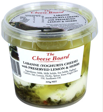 THE CHEESE BOARD Labanne With Preserved Lemon & Herbs 335g